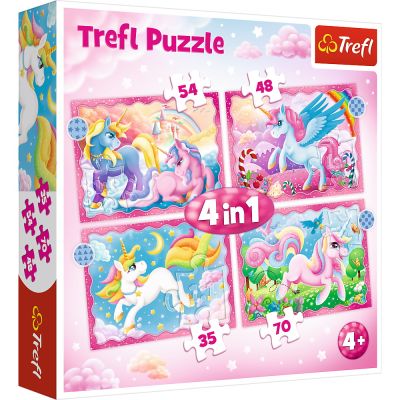 PUZZLE TREFL 4IN1 PATRULA UNICORNI SI MAGIE VIV34389