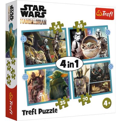 PUZZLE TREFL 4IN1 STAR WARS - MANDALORIANUL VIV34397