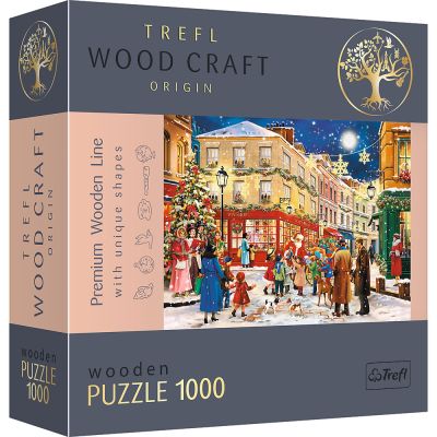 PUZZLE TREFL DIN LEMN 1000 PIESE STRADA PREGATITA DE CRACIUN VIV20151