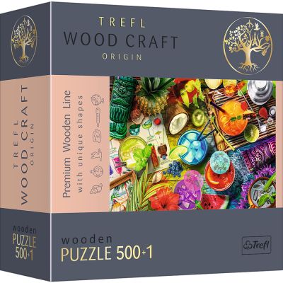 PUZZLE TREFL DIN LEMN 500+1 PIESE COCKTAILURILE COLORATE VIV20154