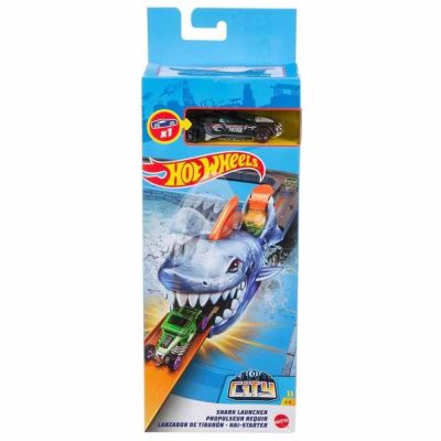 HOT WHEELS GAMA CITY SHARK LANSATOR VIVMTGVF41_GVF43