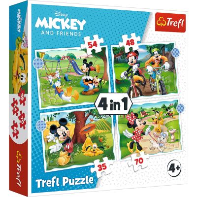 PUZZLE TREFL 4IN1 MICKEY MOUSE ZIUA DEOSEBITA VIV34604