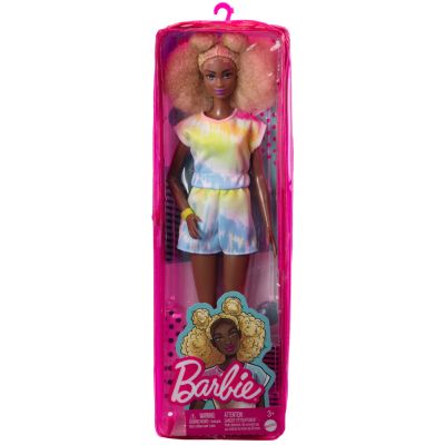 PAPUSA BARBIE FASHIONISTA CU PAR AFRO BLOND VIVMTFBR37_HBV14