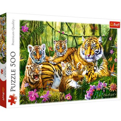 PUZZLE TREFL 500 FAMILIE DE TIGRI VIV37350