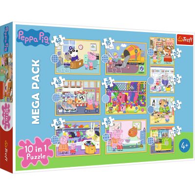 PUZZLE TREFL 10IN1 INTALNESTE-O PE PEPPA PIG VIV90383