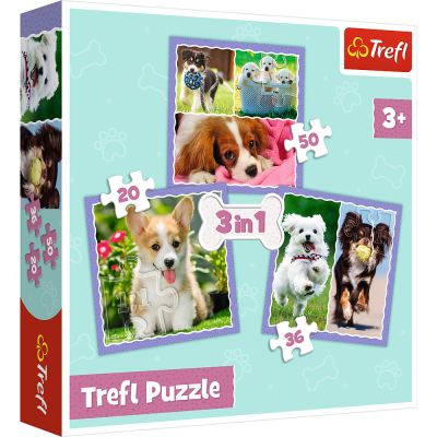 PUZZLE TREFL 3IN1 CATELUSII ADORABILI VIV34854