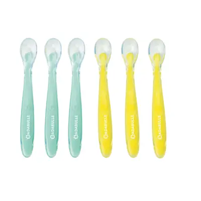 Badabulle - set 6 lingurite colorate flexibile bbbb005418