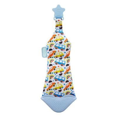 Cravata bebelusi cu accesoriu de dentitie BabyJem (Culoare: Bleu) JEMbj_7501