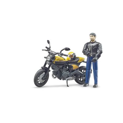 Bruder - Motocicleta Scrambler Ducati Full Throttle Cu Sofer ARTBR63053