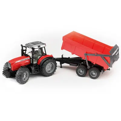 Bruder - Tractor Massey Ferguson 7480 Cu Remorca Basculabila ARTBR02045