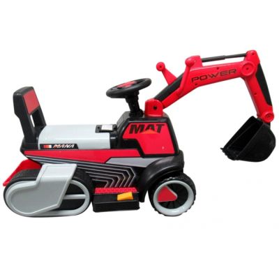 Excavator electric pe baterie cu muzica si lumini led c3 r-sport - rosu edeedits-158arosu
