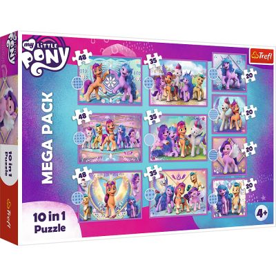 PUZZLE TREFL 10IN1 MY LITTLE PONY -  PONEII STRALUCITORI VIV90389