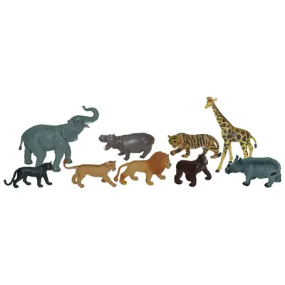 Animale salbatice set de 9 figurine - miniland - okeml25119