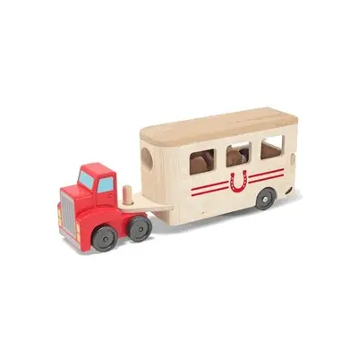 Camion transportor de cai cu remorca melissa and doug - okemd4097