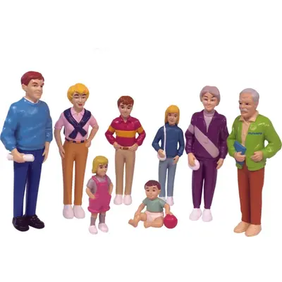 Familie de europeni miniland 8 figurine - okeml27395