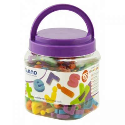 Litere mici magnetice miniland 155 buc  - okeml97913