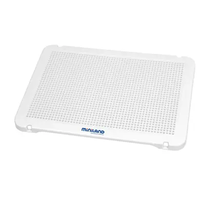 Set de 6 tablite albe pentru mozaic miniland - okeml31825