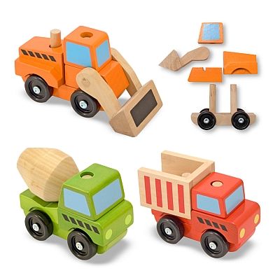 Vehicule utilitare pentru constructii din lemn melissa and doug - okemd3076