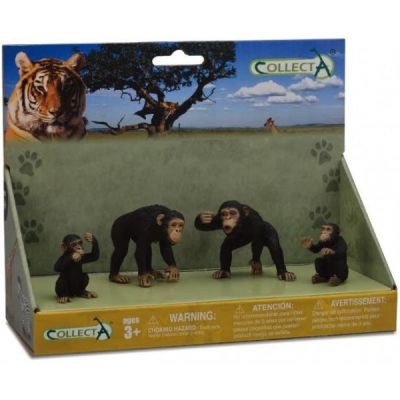 Figurina familia cimpanzeilor collecta  - okecol89802lpp