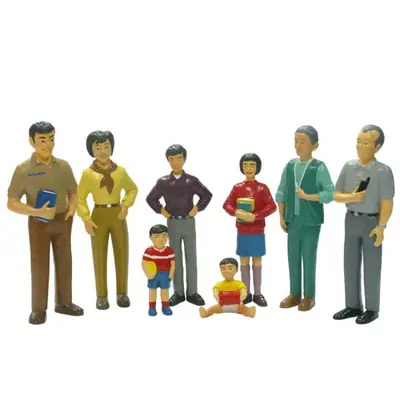 Figurine familie asiatica miniland - okeml27397