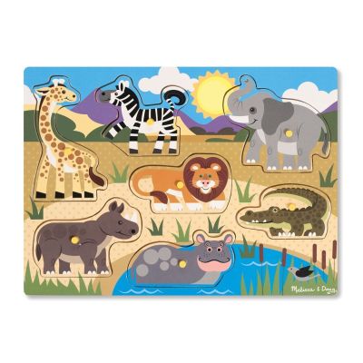 Puzzle din lemn animalele safari - okemd9054