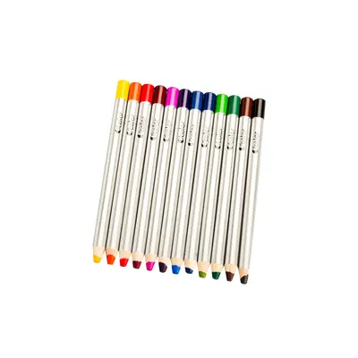 Set 12 creioane colorate cu varf gros de 8 mm pentru incepatori - okelfc1044