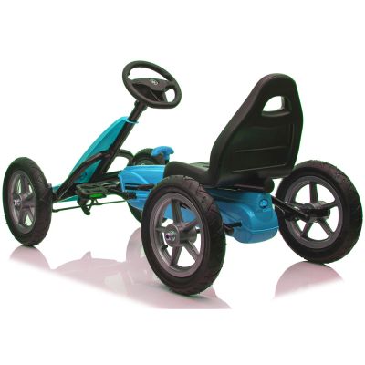 Kart cu pedale si roti gonflabile Karera Albastru Kidscare SUPKC_KareraB