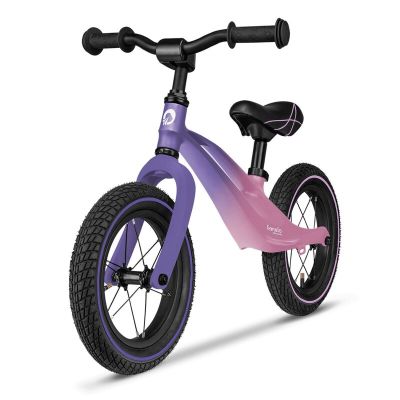 Lionelo - Bicicleta cu roti gonflabile, cu cadru din magneziu, fara pedale, 12 \'\', Bart Air , Pink Violet BYNLOE-BART_AIR_PINK_VIOLET