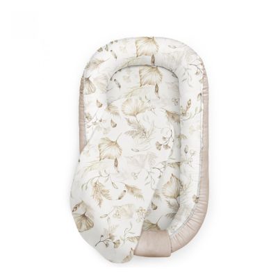 Suport De Dormit Babynest Premium Bumbac Si Catifea Boho Beige By Babysteps, 70x35 Cm Pjb6790