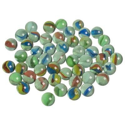 Set 50 bile din sticla ochi de pisica - okegokigm150