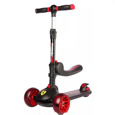 Trotineta pliabila ferrari twist neagra cu scaun funkfxk28-2bl