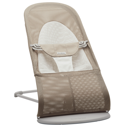 Baby Bjorn - Balansoar Balance Soft, Grey Beige/White, Mesh BSAFE005144A