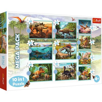 PUZZLE TREFL 10IN1 LUMEA DINOZAURILOR VIV90390