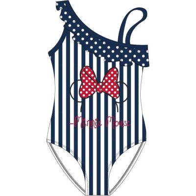Costum baie intreg Minnie cu volane pe un umar EPLUSM EPMDISMF52449400 BBJEPMDISMF52449400_Albastru_128/134