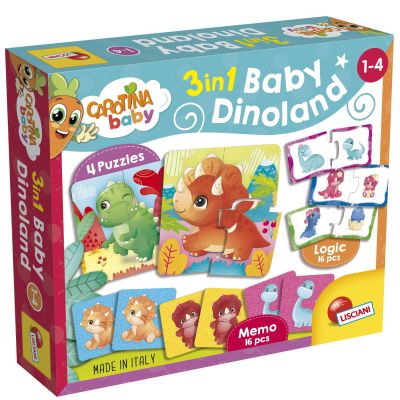 Joc potrivire 3 in 1 - taramul dinozaurilor