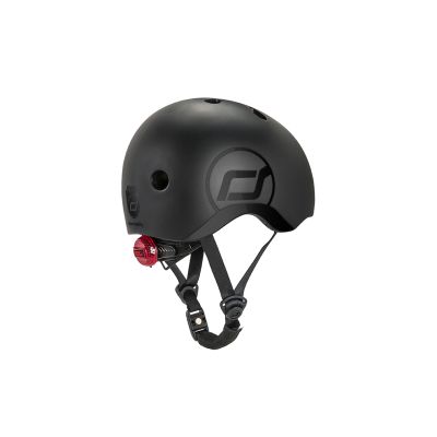 Casca De Protectie Pentru Copii, Sistem De Reglare Magnetic Cu Led, S-m, 51-55 Cm, 3 Ani+, Black Gold, Scoot  Ride Pjb96442
