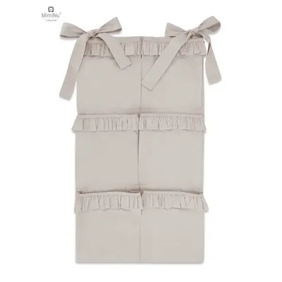 MimiNu - Organizator pentru patut, 6 compartimente, Cu volanase, Colectia Royal, Beige BYN6426972010863