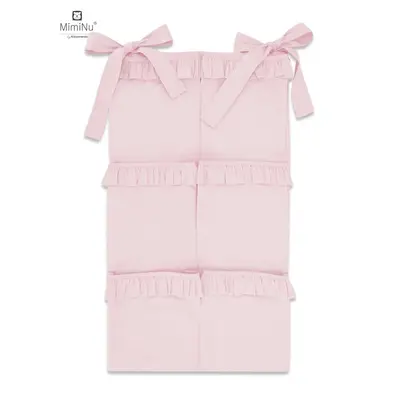 MimiNu - Organizator pentru patut, 6 compartimente, Cu volanase, Colectia Royal, Powder Pink BYN6426972010849