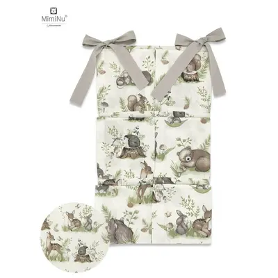 MimiNu - Organizator pentru patut, 6 compartimente, Design, Calm Forest Natural BYN6426972011136