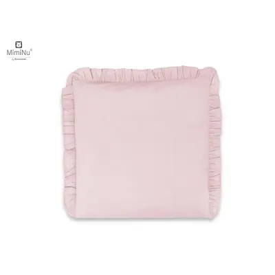 MimiNu - Perna clasica de dormit, Cu husa detasabila cu fermoar, Din bumbac, 40x40 cm, Colectia Royal, Powder Pink BYN6426972010900
