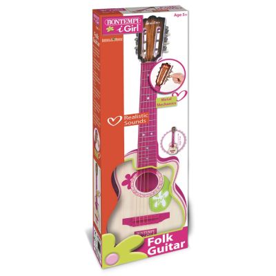 BONTEMPI CHITARA DE LEMN CU 6 CORZI ROZ VIVBon20-7071
