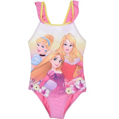 Costum baie Disney Princess SunCity ET1812 BBJET1812_Roz Deschis_4 ani (104 cm)