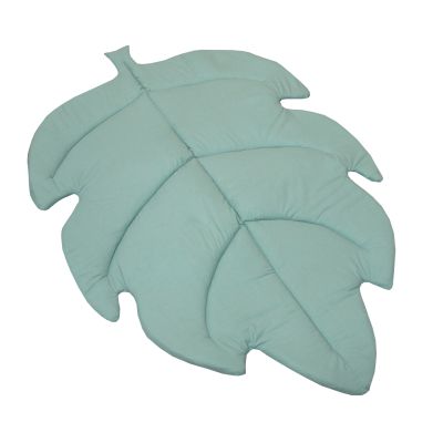 Covoras De Joaca Termic Frunza Pure Salvia 150x105x5cm, Pliabil, Bumbac 100% Si Umplutura Antialergica Babysoft  , Protectie Impotriva Loviturilor Pjb83698