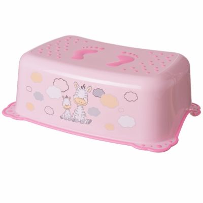 Inaltator Baie, Antiderapant, Zebra Light Pink, Maltex Baby Pjbc8089