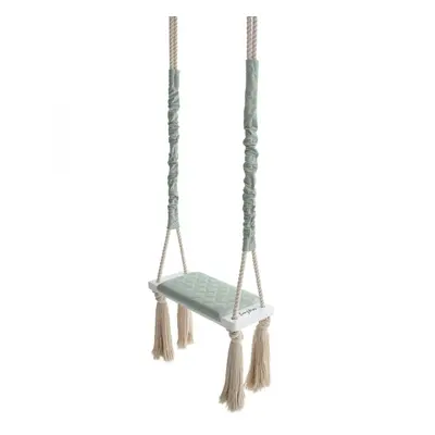 Leagan Din Lemn Si Spuma Pentru Copii Woodswing By Babysteps, Catifea Velvet Mint Pjbc577-3418