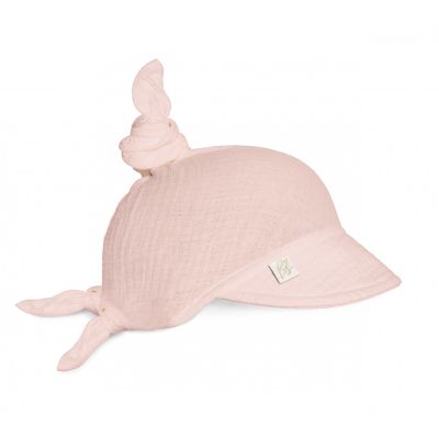 Sepcuta De Soare 6 Luni - 6 Ani Reglabila Din Bumbac Muselina Cu Cozoroc Pentru Protectie, Cloud Pink Pjbc8208