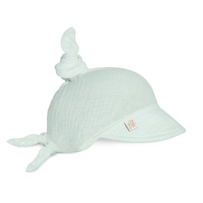 Sepcuta De Soare 6 Luni - 6 Ani Reglabila Din Bumbac Muselina Cu Cozoroc Pentru Protectie, Mint Pjbc-5771