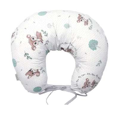 Perna Pentru Gravide Si Alaptare, Husa Detasabila Din Bumbac 100% Si Umplutura Antialergica Babysoft  , Caprioara Mica, Amy Pjb83167