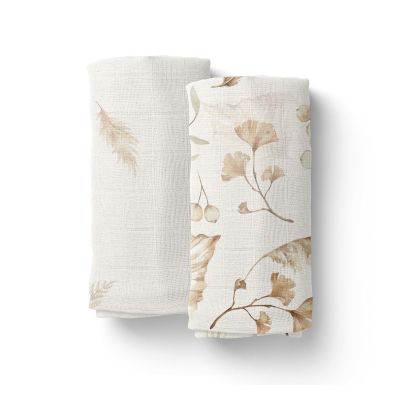 Set 2 Museline Din Bumbac Si Bambus, Scutec Multifunctional Boho, 70 X 70 Cm Pjbc9-1394
