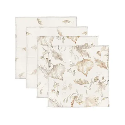 Set 4 Museline Din Bumbac Si Bambus, Scutec Multifunctional Boho, 30 X 30 Cm Pjbc646-7968